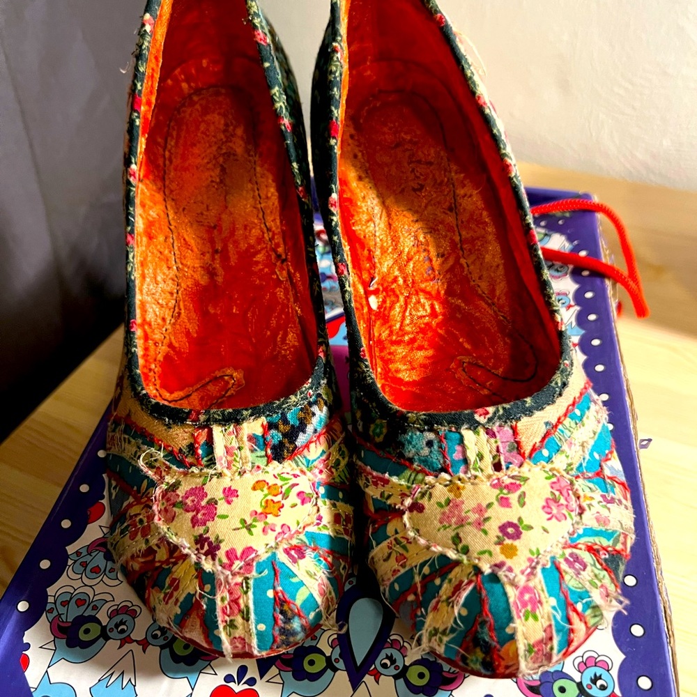 Truly rare Irregular Choice Britannia heels. Purchased in Scotland